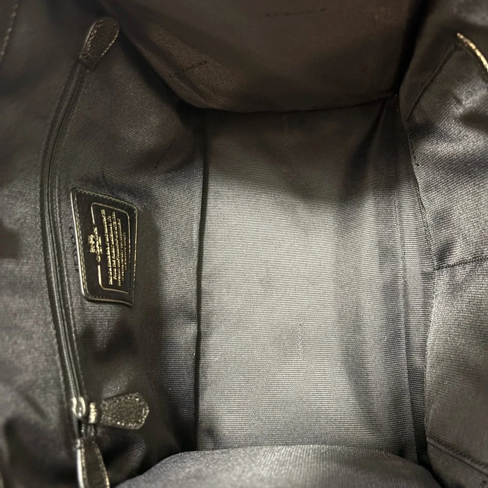 Coach G1481-33859 Crosby Carryall Metallic Gold Crackle Leather/Gunmetal Hrdware - Picture 8 of 16